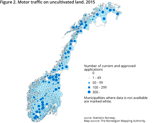 Figure 2. Motor traffic on uncultivated land. 2015