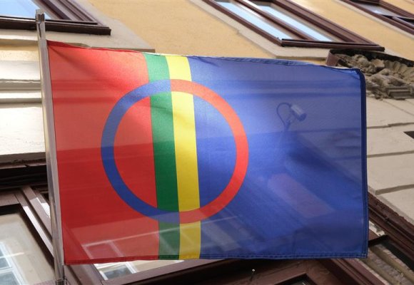 Bilde av samisk flagg