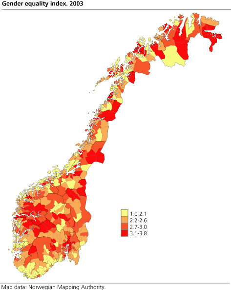 Gender equality index. 2003