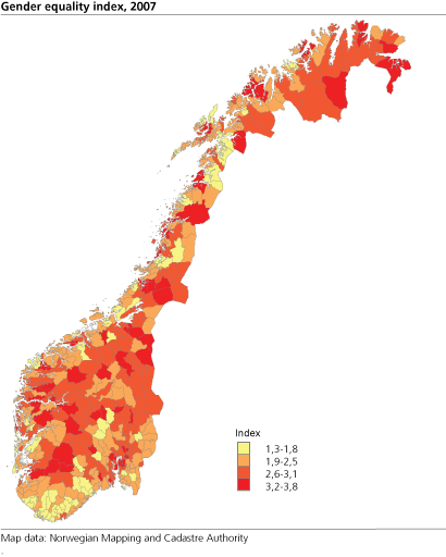 Gender equality index. 2007