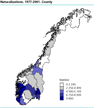 Naturalizations. 1977-2001. County