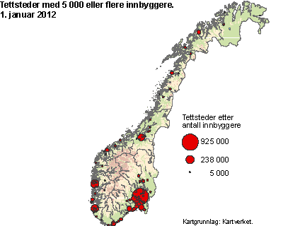 Norge antall innbyggere