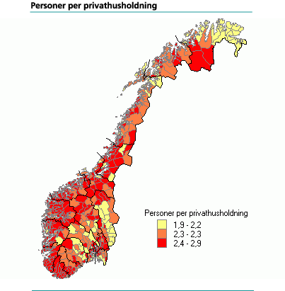 Personer per privathusholdning