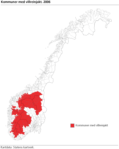 Kommuner med villreinjakt 2006