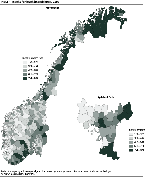 Indeks for levekårsproblemer. 2002