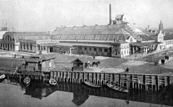 Bilde: Kristiania Slagtehus mellom Schweigaardsgaten og Grønlandskroken (Tomtebryggen) Bilde: Kristiania Slagtehus mellom Schweigaardsgaten og Grønlandskroken (Tomtebryggen)