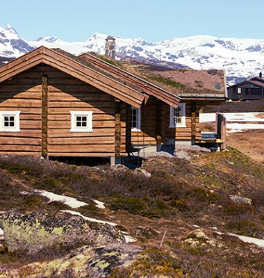 Hytte på fjellet.