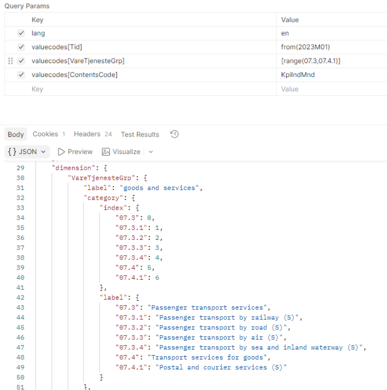 Section of table 14700 to retrieve all values ​​in the range from x to y.