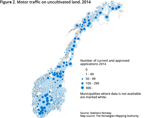 Figure 2. Motor traffic on uncultivated land. 2014