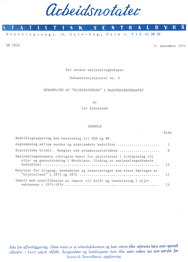 Arbeidsnotater Arbeidsnotater