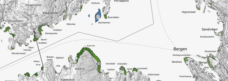 Bilde av kartutsnitt