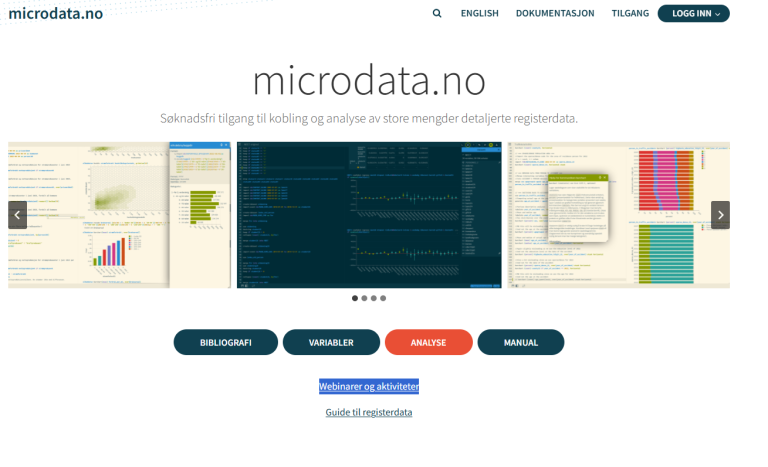 skjermbilde av microdata.no