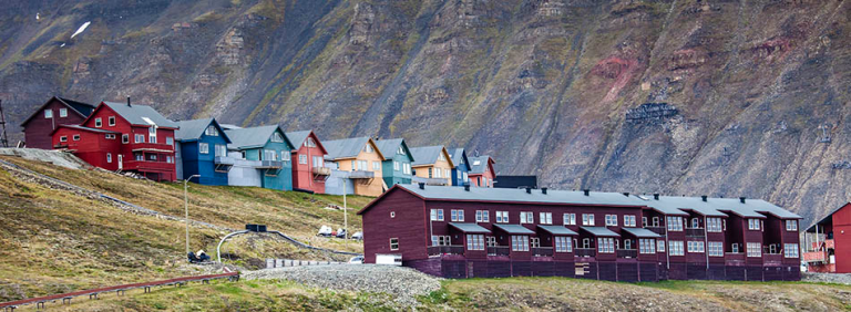 Bilde av bosetting på Svalbard