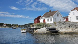 Sommerhus ved havet.