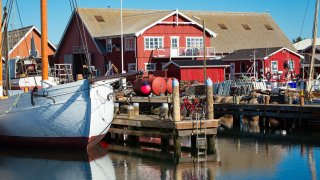 Illustrasjonsfoto av fiskebåthavn