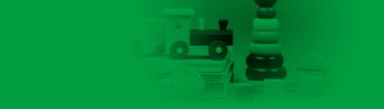 dekorativt grønt bilde i banner